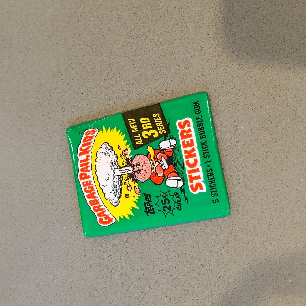 Vintage garbage pail kids stickers bubble gum 3rd series Topps
